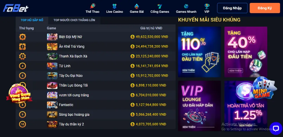 Chương trình khuyến mãi nạp tiền mới của jss77 casino